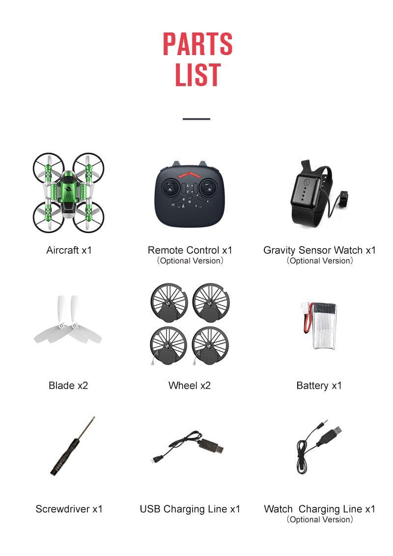 image-Qunyi Folding Motorcycle Drone 2-in-1 Land Air Quadcopter