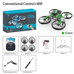 image-Qunyi Folding Motorcycle Drone 2-in-1 Land Air Quadcopter