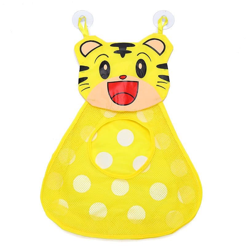 image-Children's Bathroom Storage Hanging Bag Cartoon Mesh Organizer