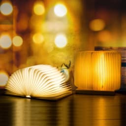image-Creative Folding Book Lamp USB Rechargeable LED Night Light