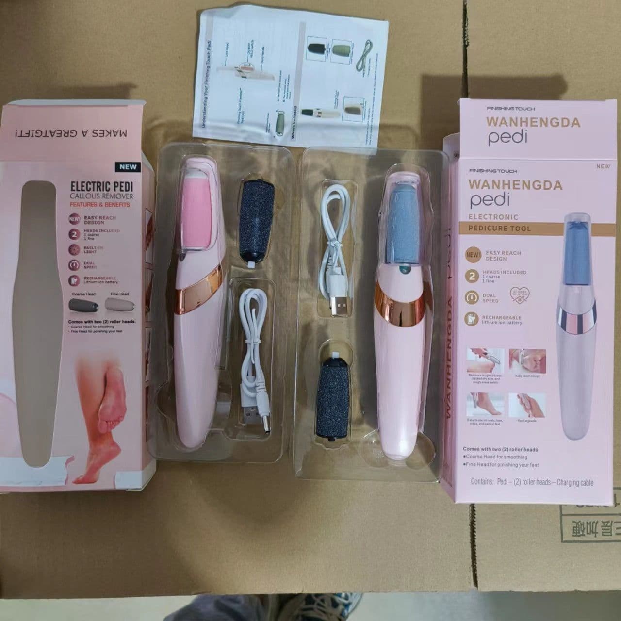image-Electric Foot Callus Remover Pedicure Tool - Ruishun