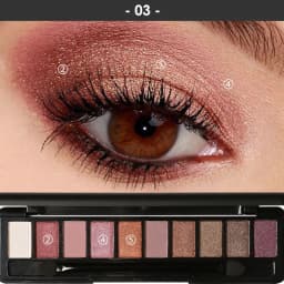 image-FOCALLURE Eye Shadow Palette FA08 Mocha Brown