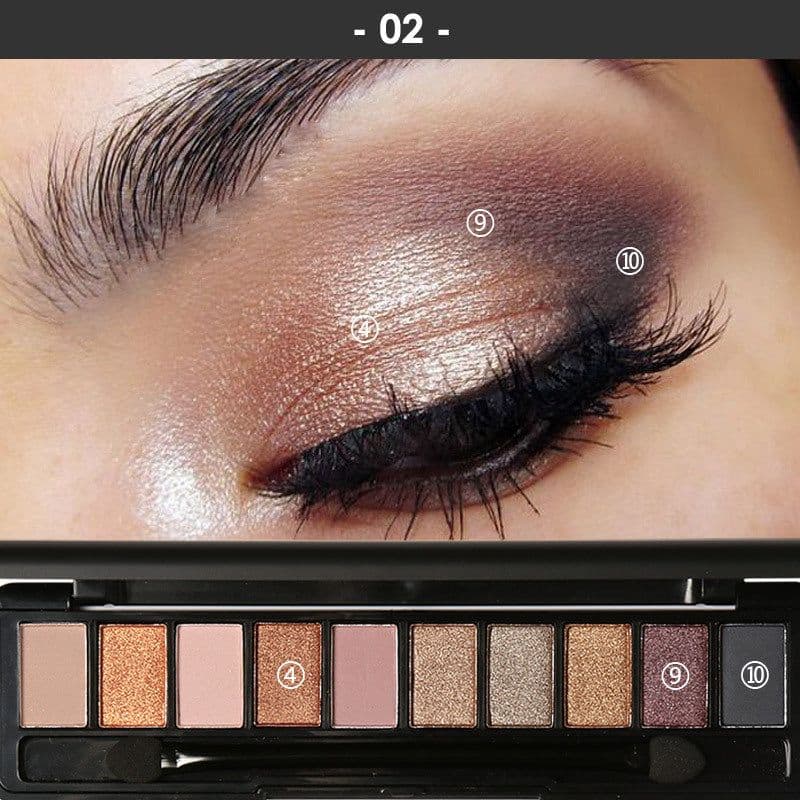 image-FOCALLURE Eye Shadow Palette FA08 Mocha Brown