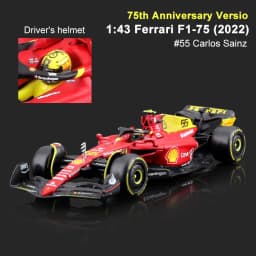 image-Bimei Gao 1:43 Ferrari F1-75 Formula Racing Alloy Car Model