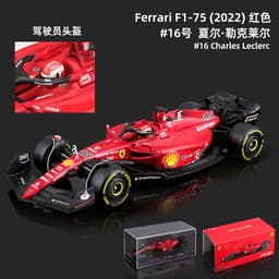 image-Bimei Gao 1:43 Ferrari F1-75 Formula Racing Alloy Car Model