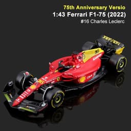 image-Bimei Gao 1:43 Ferrari F1-75 Formula Racing Alloy Car Model