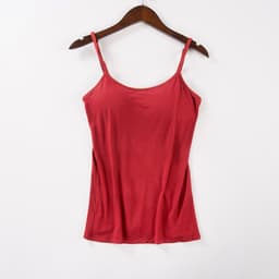 image-Modal Camisole with Chest Pad Women's Summer Layering Tank Top