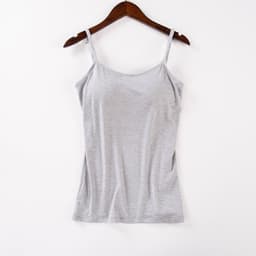 image-Modal Camisole with Chest Pad Women's Summer Layering Tank Top