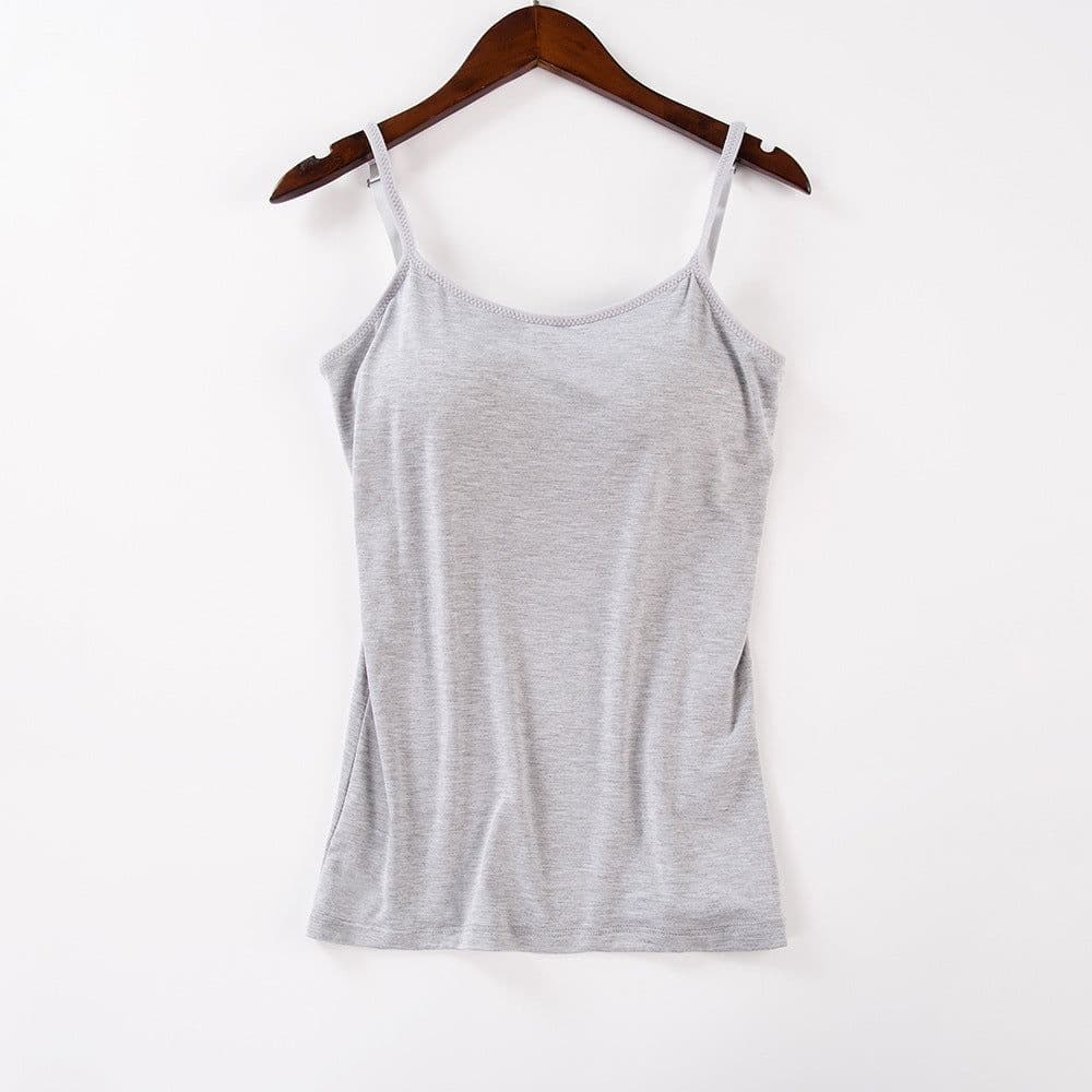 image-Modal Camisole with Chest Pad Women's Summer Layering Tank Top