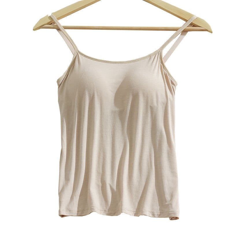 image-Modal Camisole with Chest Pad Women's Summer Layering Tank Top