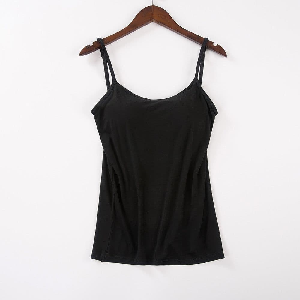 image-Modal Camisole with Chest Pad Women's Summer Layering Tank Top