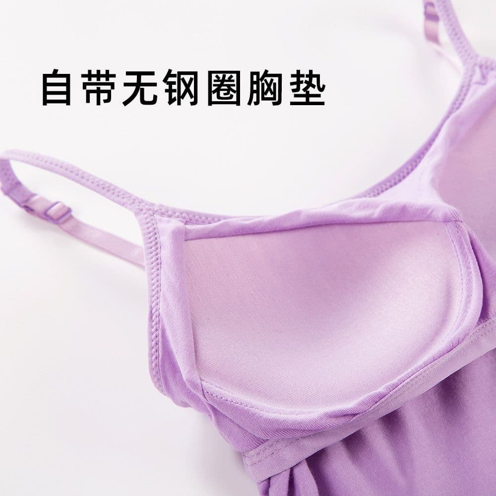 image-Modal Camisole with Chest Pad Women's Summer Layering Tank Top