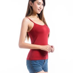 image-Modal Camisole with Chest Pad Women's Summer Layering Tank Top