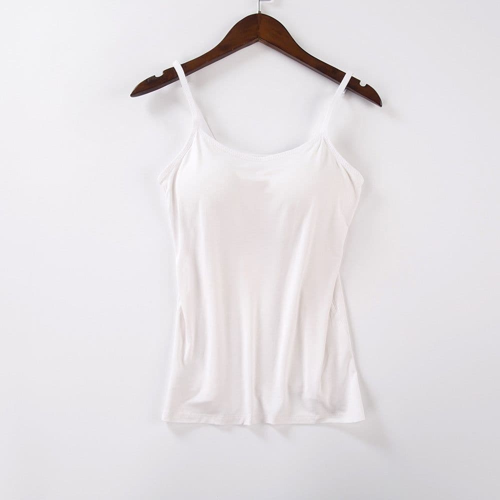 image-Modal Camisole with Chest Pad Women's Summer Layering Tank Top