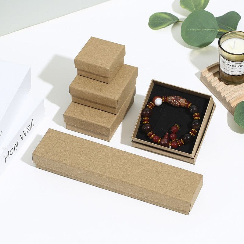 image-Jewelry Box with Logo for Rings Bracelets Necklaces Earrings