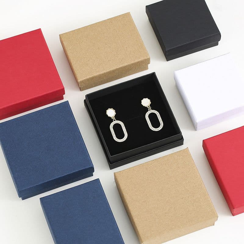 image-Jewelry Box with Logo for Rings Bracelets Necklaces Earrings