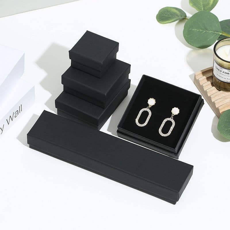 image-Jewelry Box with Logo for Rings Bracelets Necklaces Earrings