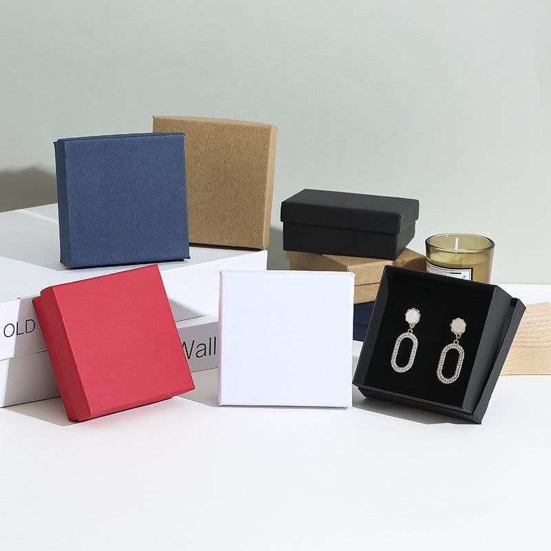 image-Jewelry Box with Logo for Rings Bracelets Necklaces Earrings