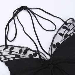 image-2023 Butterfly Lace Cami Top Women Slim Fit Vest