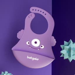 image-Children's Silicone Bib with Food Pocket - Waterproof Baby Bib