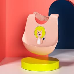 image-Children's Silicone Bib with Food Pocket - Waterproof Baby Bib