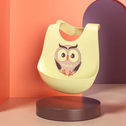 image-Children's Silicone Bib with Food Pocket - Waterproof Baby Bib