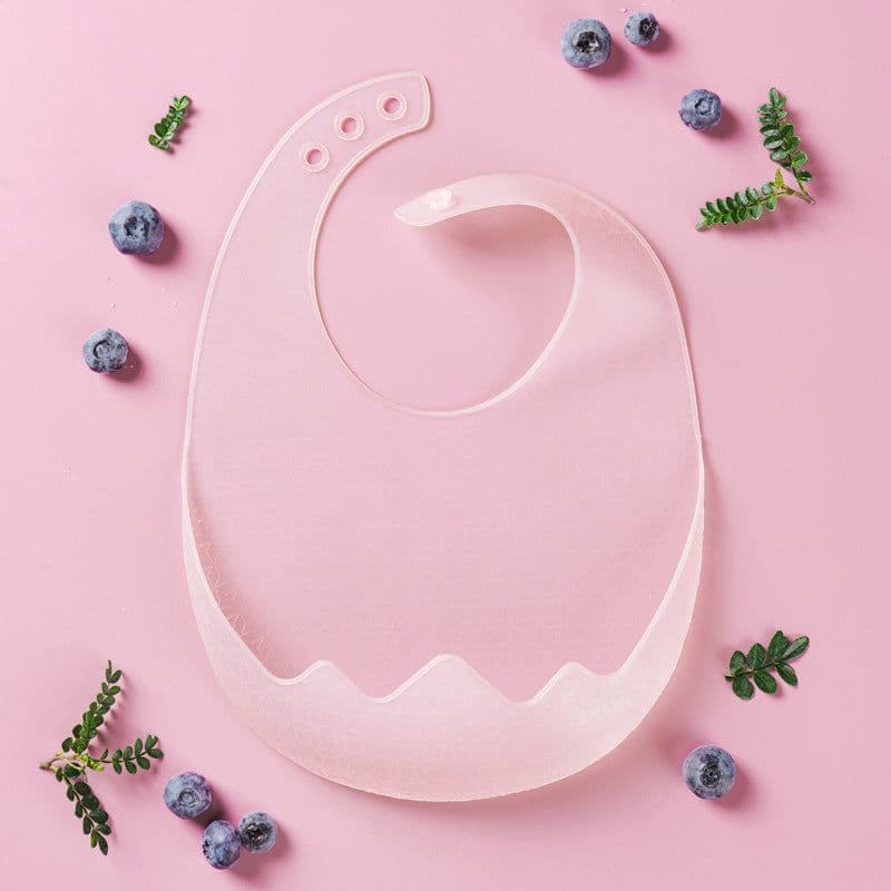 image-Children's Silicone Bib with Food Pocket - Waterproof Baby Bib