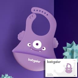 image-Children's Silicone Bib with Food Pocket - Waterproof Baby Bib