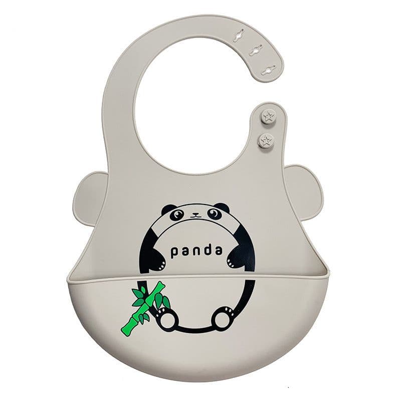 image-Children's Silicone Bib with Food Pocket - Waterproof Baby Bib
