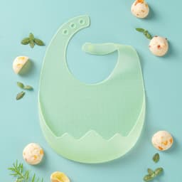 image-Children's Silicone Bib with Food Pocket - Waterproof Baby Bib