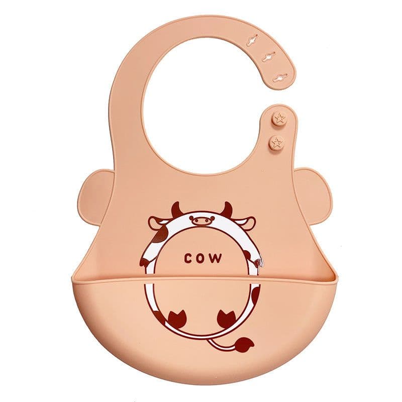 image-Children's Silicone Bib with Food Pocket - Waterproof Baby Bib