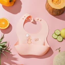 image-Children's Silicone Bib with Food Pocket - Waterproof Baby Bib