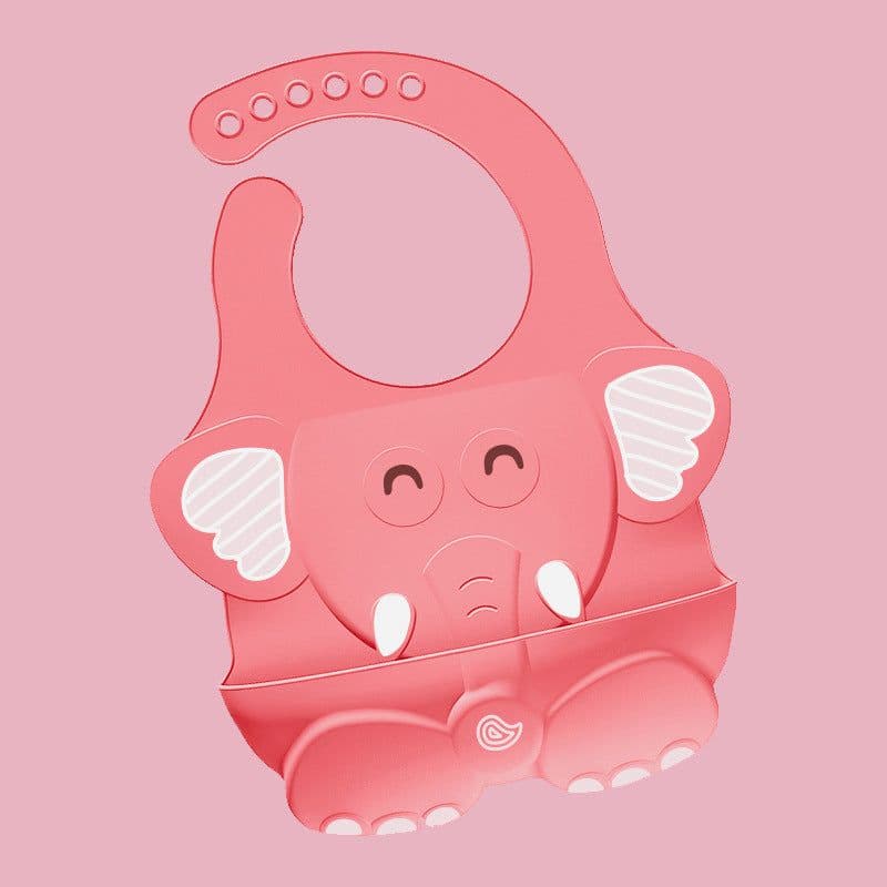 image-Children's Silicone Bib with Food Pocket - Waterproof Baby Bib