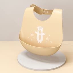 image-Children's Silicone Bib with Food Pocket - Waterproof Baby Bib