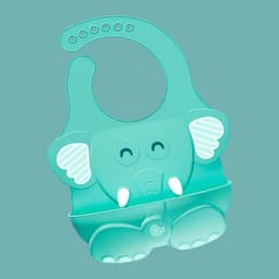 image-Children's Silicone Bib with Food Pocket - Waterproof Baby Bib