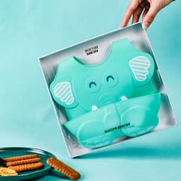 image-Children's Silicone Bib with Food Pocket - Waterproof Baby Bib