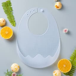 image-Children's Silicone Bib with Food Pocket - Waterproof Baby Bib