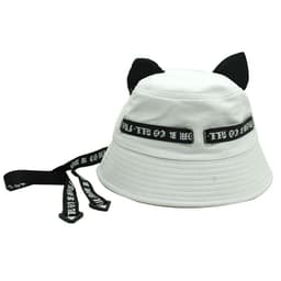 image-Cotton Fisherman Hat with Cat Ears - Unisex Bucket Hat