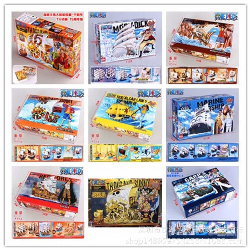 image-One Piece Pirate Ship Assembly Model 23cm Commemorative Edition
