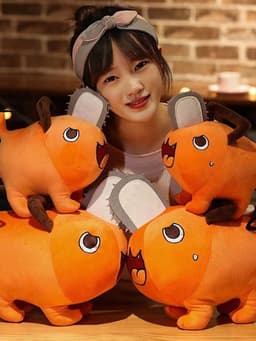 image-Pochita Chainsaw Man Plush Doll 40cm Cute Smile Pendant Pillow