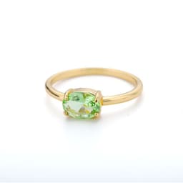 image-December Birthstone Zircon Ring Women's Birthday Gift Brass