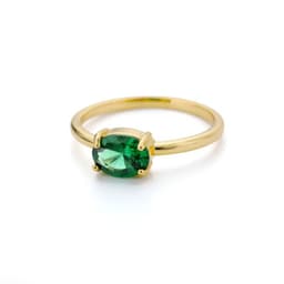 image-December Birthstone Zircon Ring Women's Birthday Gift Brass