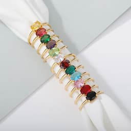 image-December Birthstone Zircon Ring Women's Birthday Gift Brass