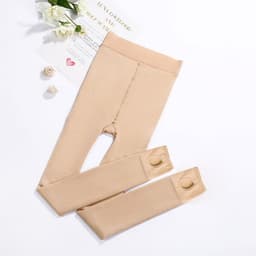 image-Women's Fleece Lined Footless Tights Leggings 320g Warm Winter