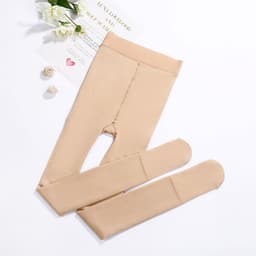 image-Women's Fleece Lined Footless Tights Leggings 320g Warm Winter