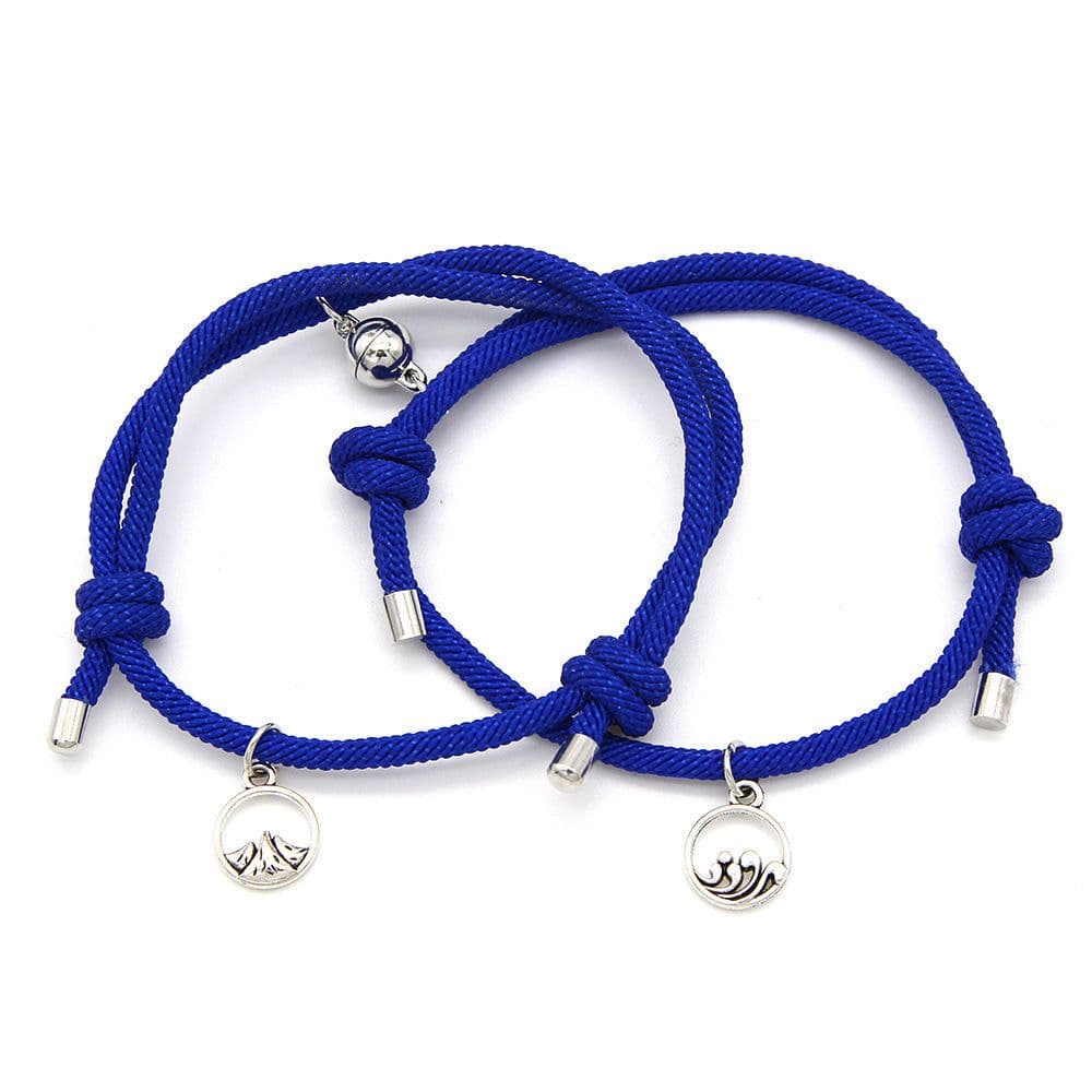 image-Cross-Border Alloy Sun Moon Couple Bracelets Wholesale