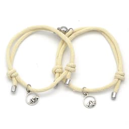 image-Cross-Border Alloy Sun Moon Couple Bracelets Wholesale