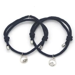 image-Cross-Border Alloy Sun Moon Couple Bracelets Wholesale