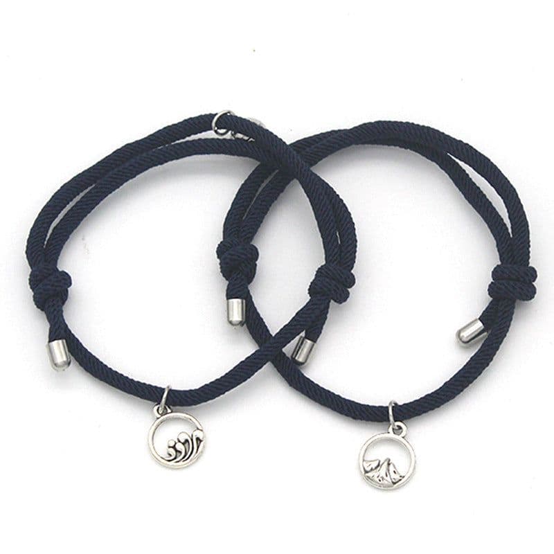image-Cross-Border Alloy Sun Moon Couple Bracelets Wholesale