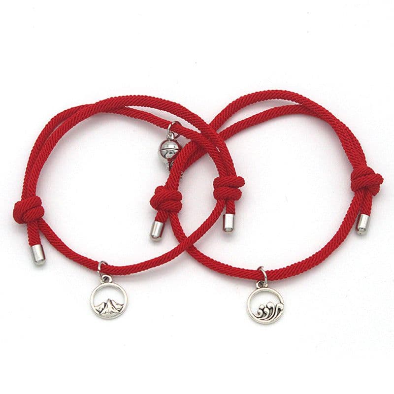 image-Cross-Border Alloy Sun Moon Couple Bracelets Wholesale